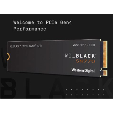 Western Digital 500GB M.2 2280 NVMe SN770 Black WDS500G3X0E