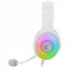 Redragon Pandora 2 White, Gaming headset w/adapter (XBOX PS4) H350W-RGB-1