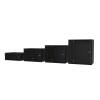 S-Link Rackszekrény - 12U 19" fali kivitel (540x530x400mm, Flatpack, fekete) HALRACSLI36763