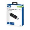 ACT AC6375 USB-C/USB-A Card Reader for SD/MicroSD AC6375