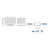 ACT AC6375 USB-C/USB-A Card Reader for SD/MicroSD AC6375