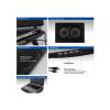 ACT AC8105 17" Laptop Cooling Stand with 4-Port Hub Black AC8105