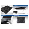 ACT AC8110 17" Laptop Cooling Stand with 2-Port Hub Black AC8110