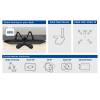 ACT AC8320 Monitor desk stand 2 screens up to 32" VESA Black AC8320