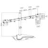 ACT AC8320 Monitor desk stand 2 screens up to 32" VESA Black AC8320