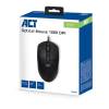 ACT Wired Optical Mouse 1000 DPI Black AC5005