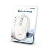 Gembird MUS-4B-06-WS Optical mouse White/Silver MUS-4B-06-WS