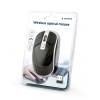 Gembird MUSW-4B-06-BS Wireless optical mouse Black/Silver MUSW-4B-06-BS