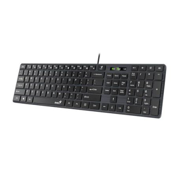 Genius SlimStar C126 Wired keyboard + mouse Black HU 31310007404