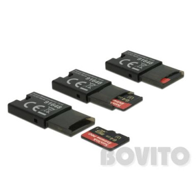 Delock 91757 SD/Micro SD/MS memóriakártyákhoz USB 3.2 kártyaolvasó 91757