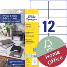 Avery 3424-10 105x48mm 120db-os feh&eacute;r univerz&aacute;lis etikett 3424-10