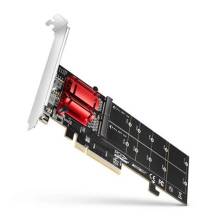 Axagon PCEM2-ND PCI-Express - NVME+M-key/dataswitch/SP/LP M.2 adapter PCEM2-ND