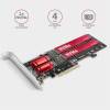 Axagon PCEM2-ND PCI-Express - NVME+M-key/dataswitch/SP/LP M.2 adapter PCEM2-ND