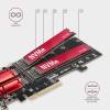 Axagon PCEM2-ND PCI-Express - NVME+M-key/dataswitch/SP/LP M.2 adapter PCEM2-ND
