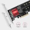 Axagon PCEM2-ND PCI-Express - NVME+M-key/dataswitch/SP/LP M.2 adapter PCEM2-ND