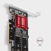 Axagon PCEM2-ND PCI-Express - NVME+M-key/dataswitch/SP/LP M.2 adapter PCEM2-ND