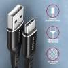 Axagon BUCM-AM10AB 1m Type C - USB fekete adat- és töltőkábel BUCM-AM10AB