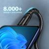 Axagon BUCM-AM10AB 1m Type C - USB fekete adat- és töltőkábel BUCM-AM10AB