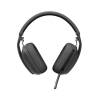 Logitech Zone Vibe 100 Bluetooth mikrofonos grafitszürke fejhallgató 981-001213