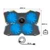 Spirit of Gamer AIRBLADE 500 RGB LAPTOP hűtőpad 15-17" SOG-VE500RGB