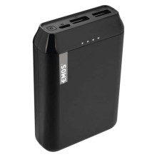 VEGER VP1087 Akkumlátor vésztöltő 10000mAh USB + TYPE-C fekete powerbank VP1087