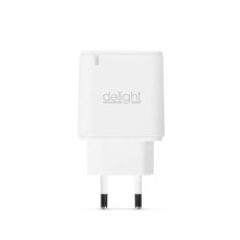 Delight 55047WH Hálózati Adapter Type-C PD20W 2x gyorstöltéssel - fehér 55047WH