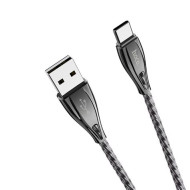 HOCO U56 METAL ARMOR USB TYPE-C KÁBEL 1.2 MÉTER GRAFIT