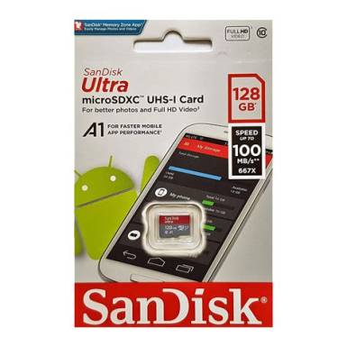 SDmicro 128GB Ultra SanDisk Class 10 UHS-I A1 Android+ada.215422 215422