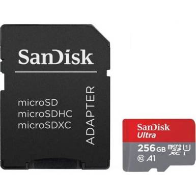 Sandisk 256GB SD micro (A1 Class 10 UHS-I) Ultra Android memória kártya 215423 Sandisk 256GB SD micro (A1 Class 10 UHS-I) Ultra Android memória kártya 215423