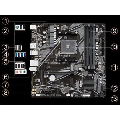 Gigabyte B550M K B550M K