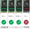 AXAGON EEM2-SB2 SuperSpeed+ USB-C - M.2 NVMe & SATA SSD RAW box EEM2-SB2