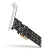 Axagon PCES-SA4M2 2db belső SATAIII portos + 2db SATA M.2 foglalat PCI-Express kártya PCES-SA4M2