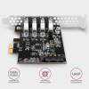 Axagon PCEU-43RS 4db USB 3.2 gen1 portos PCI-Express kártya PCEU-43RS
