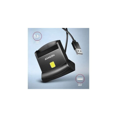 Axagon CRE-SM4N USB Smart card StandReader okos kártyaolvasó CRE-SM4N