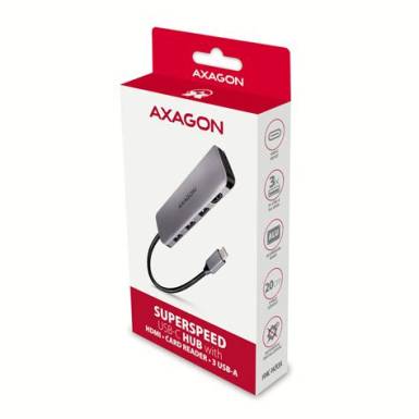 Axagon HMC-HCR3A SuperSpeed USB-C COMBO 5in1 HUB HMC-HCR3A Axagon HMC-HCR3A SuperSpeed USB-C COMBO 5in1 HUB HMC-HCR3A