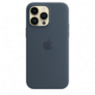 Apple iPhone 14 Pro Silicone Case with MagSafe Storm Blue MPTF3