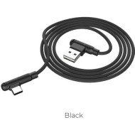 USB 2.0 A-C kábel 1m 90° Hoco X46 fekete HC723741