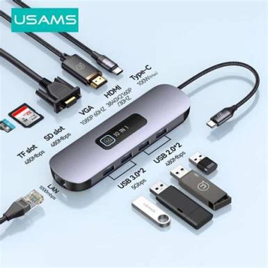 USB Hub 3portos typeC Usams SJ463HUB01 SJ463HUB01