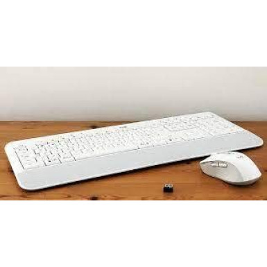 Logitech MK650 rádiós fehér magyar billentyűzet+egér 920-011036