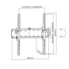 Gembird fali tartó konzol (dönthető) 32"-55" WM-55T-02 WM-55T-02