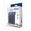 Gembird KPD-W-02 rádiós fekete numerikus billentyűzet KPD-W-02