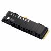 Western Digital 1TB M.2 2280 NVMe SN850X With Heatsink Black WDS100T2XHE
