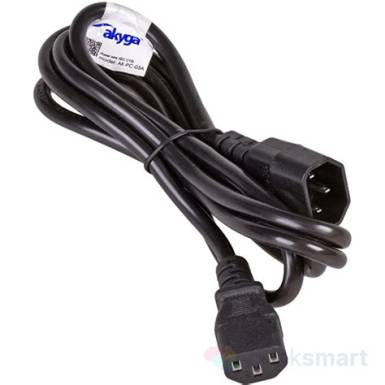 Akyga AK-PC-12A 3m fekete tápkábel AK-PC-12A Akyga AK-PC-12A 3m fekete tápkábel AK-PC-12A