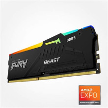 Kingston 32GB 5200MHz DDR-5 FURY Beast RGB EXPO (Kit! 2db 16GB) (KF552C36BBEAK2-32) memória 