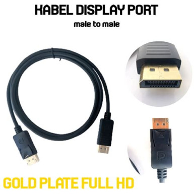 HOCO kábel Display Port (DP) - Display Port (DP) wer. 1.4 / 8 K 60Hz / Ultra HD / 32Gbps US04 2m, Fekete