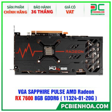 Sapphire RX 7600 8GD6 Pulse OC 11324-01-20G