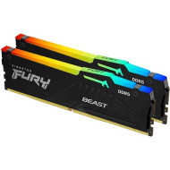 16GB 5600MHz DDR5 RAM Kingston Fury Beast RGB CL40 (2x8GB) (KF556C40BBAK2-16)