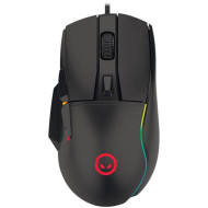 LORGAR LORGAR Jetter 357, gaming mouse, Optical Gaming Mouse with 6 programmable buttons, Pixart ATG4090 sensor, DPI can be up to 8000, 30 million times key life, 1.8m PVC USB cable, Matt UV coating and RGB lights with 4 LED flowing mode, size:1