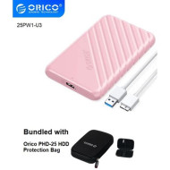 ORICO ORICO-2.5'' USB3.0 type-C HDD/SSD external enclosure - white (USB-C to USB-A cable included) ORICO-25PW1-C3-WH-EP