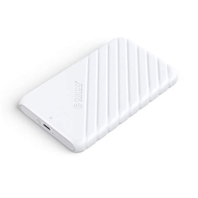 ORICO ORICO-2.5'' USB3.0 type-C HDD/SSD external enclosure - white (USB-C to USB-A cable included) ORICO-25PW1-C3-WH-EP